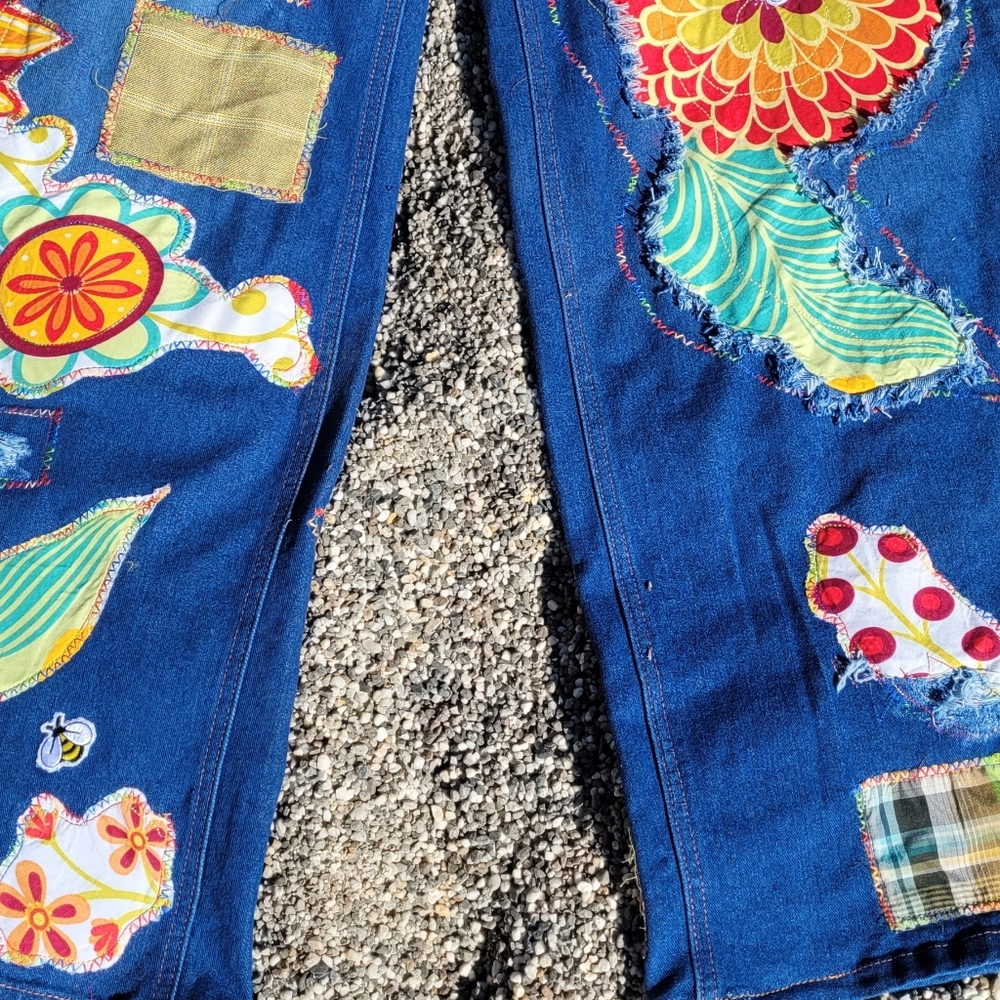 Womens Custom Handcrafted Patchwork Jeans By Thre… - image 5